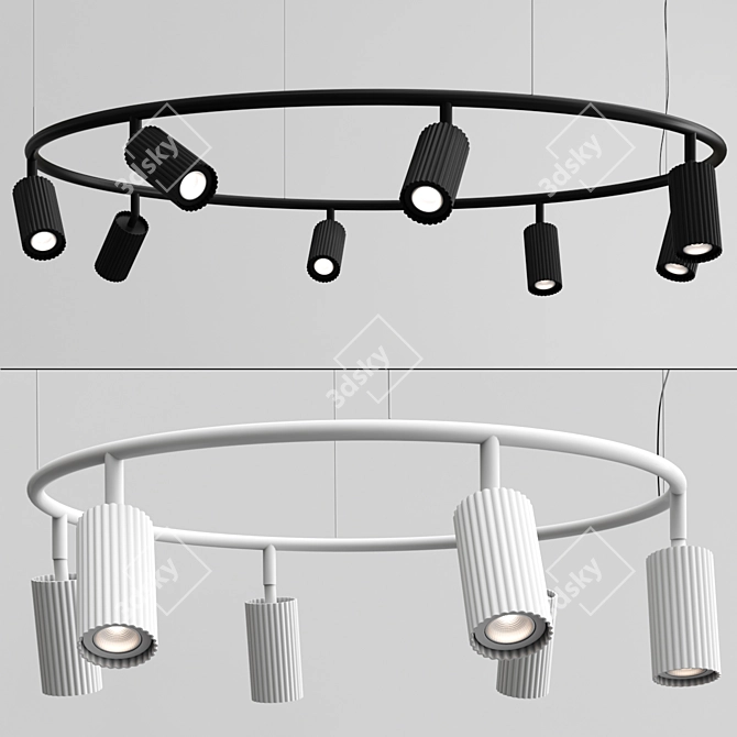 Maisy Metal Pendant Light 3D model image 1