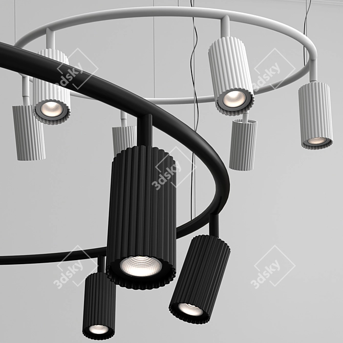 Maisy Metal Pendant Light 3D model image 2