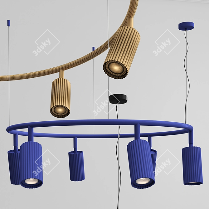 Maisy Metal Pendant Light 3D model image 4