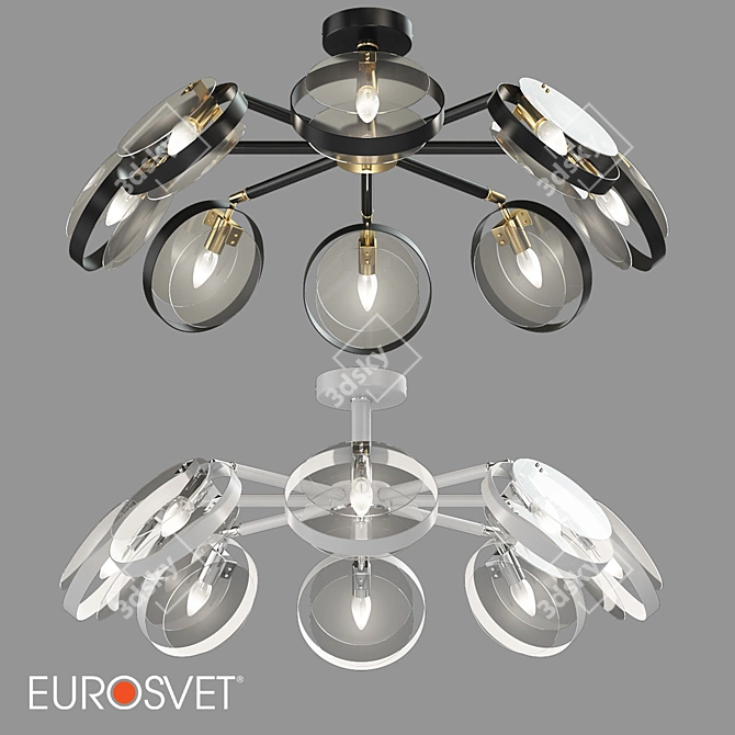 Eurosvet Gallo Loft Style Ceiling Lamp 3D model image 1