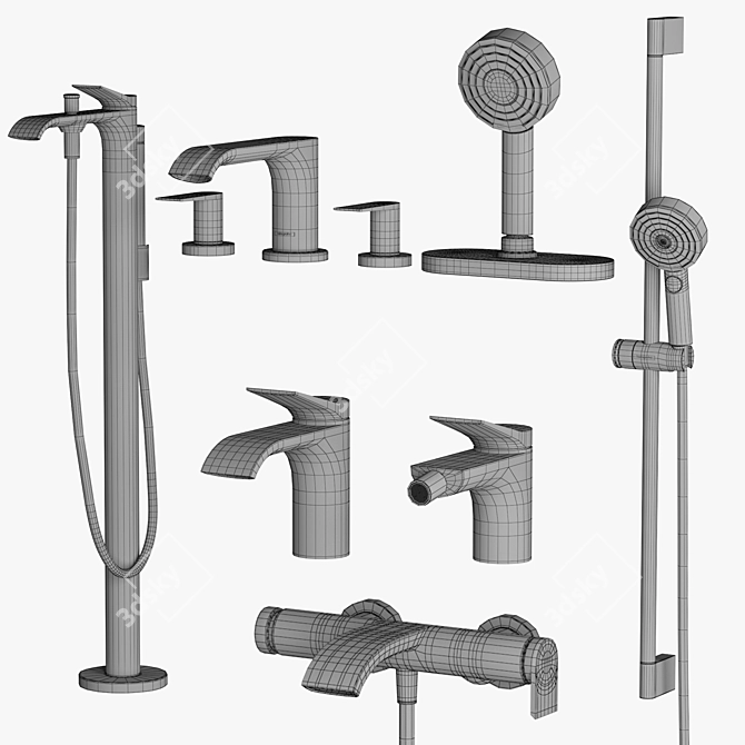 Vivenis Bathroom Set | Hansgrohe 3D model image 6