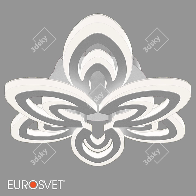 Floritta LED Ceiling Light: Remote Control, Eurosvet 3D model image 1