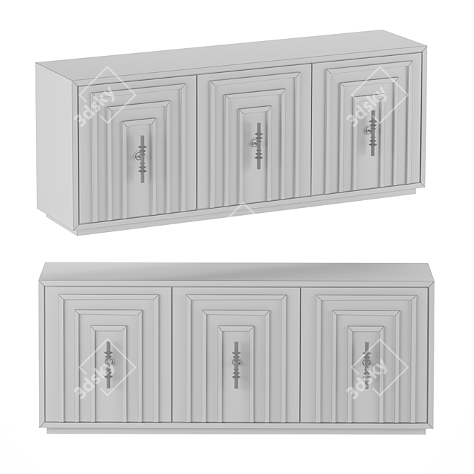 Luxury Cazarina Largo Cabinet: Exquisite Design & Premium Quality 3D model image 3