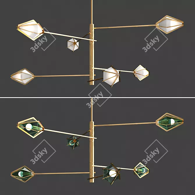 Lux Diamond Lamp by Lampatron 3D model image 1