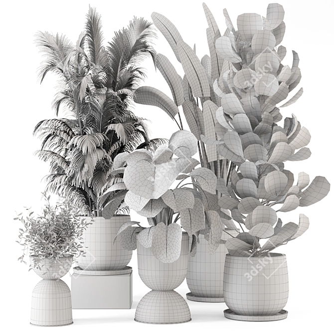 Ferm Living Bau Indoor Plant Set 3D model image 7