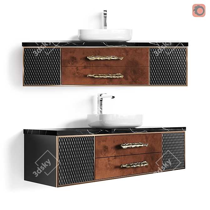 Hennessy Single Hanging Cabinet 3D model image 1