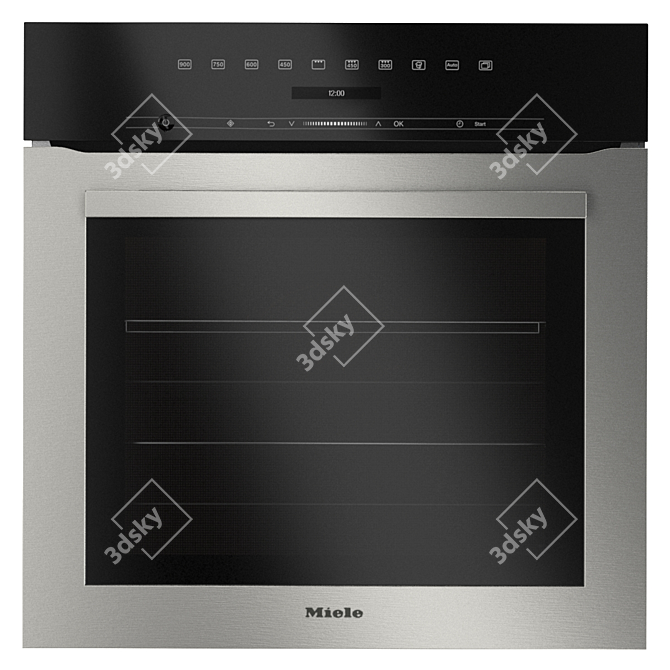 Miele Oven Set: H7164BP, H7140BM, H7264B, H7240BM 3D model image 2