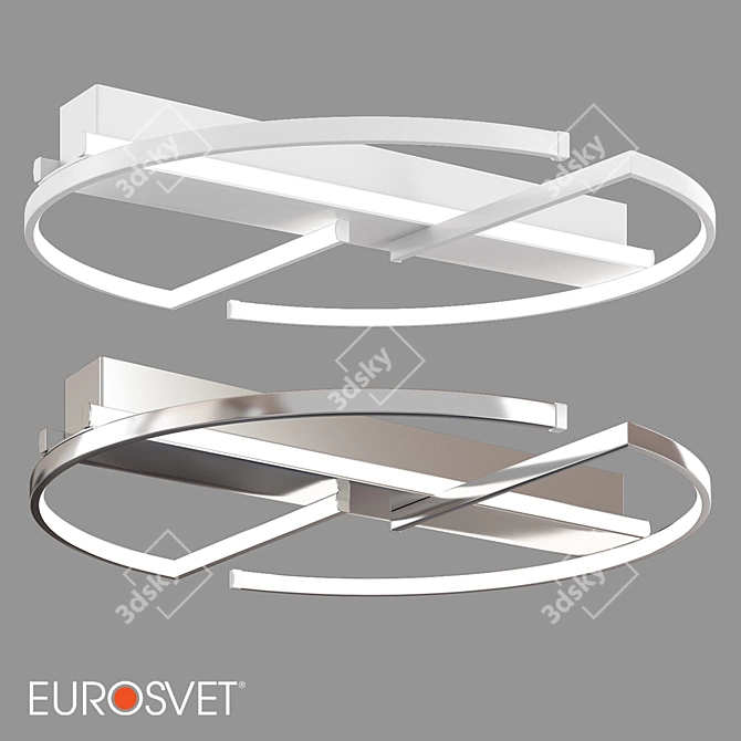 Eurosvet Griff LED Ceiling Light 90233/2 3D model image 1