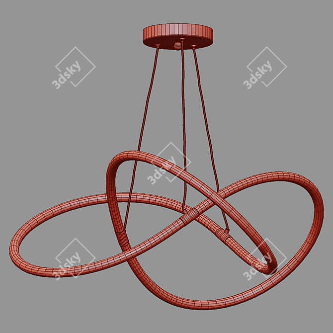 OM LED Chandelier: Smart Home Eurosvet 3D model image 2