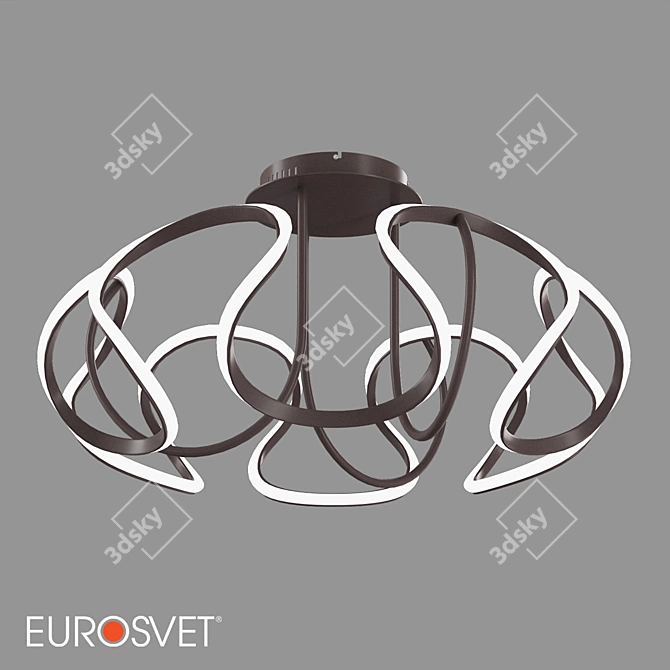 Eurosvet Alstroemeria LED Ceiling Light 3D model image 1