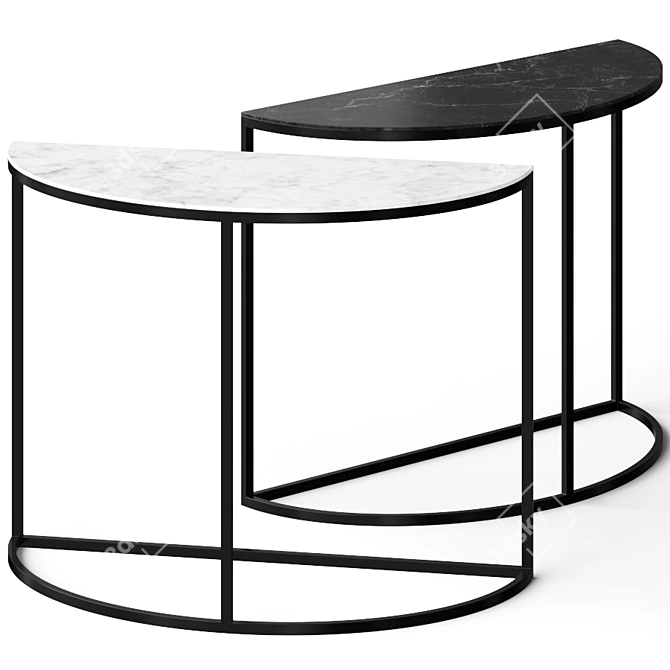 Elegant Amorica Console Table: A Perfect Blend of Style and Function 3D model image 1