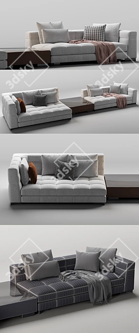 Modern Minotti Blazer Sofa 3D model image 3