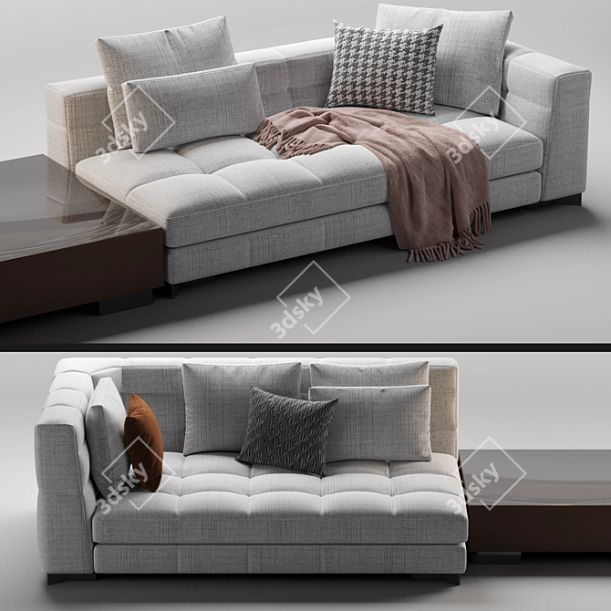 Modern Minotti Blazer Sofa 3D model image 5