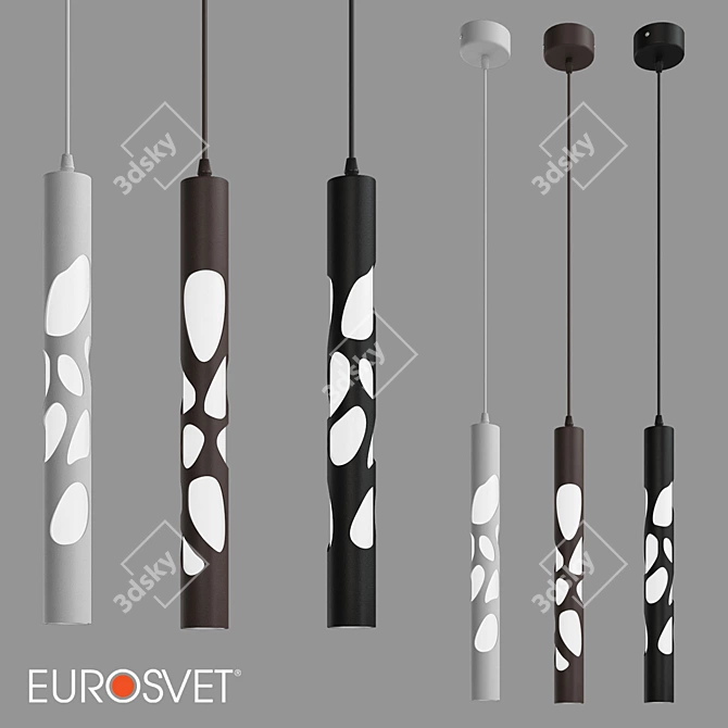 Title: Elektrostandard OM Pendant LED Light 3D model image 1