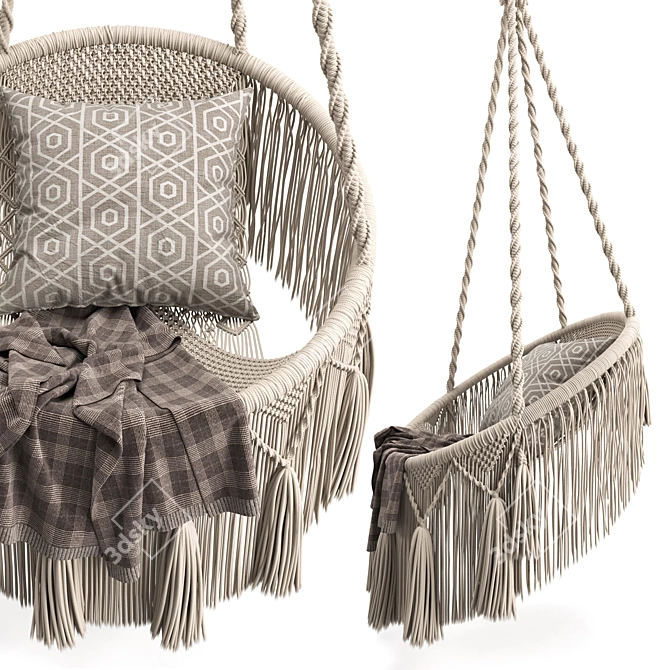 Luxury Swing Chair: Imperial Elegance 3D model image 5