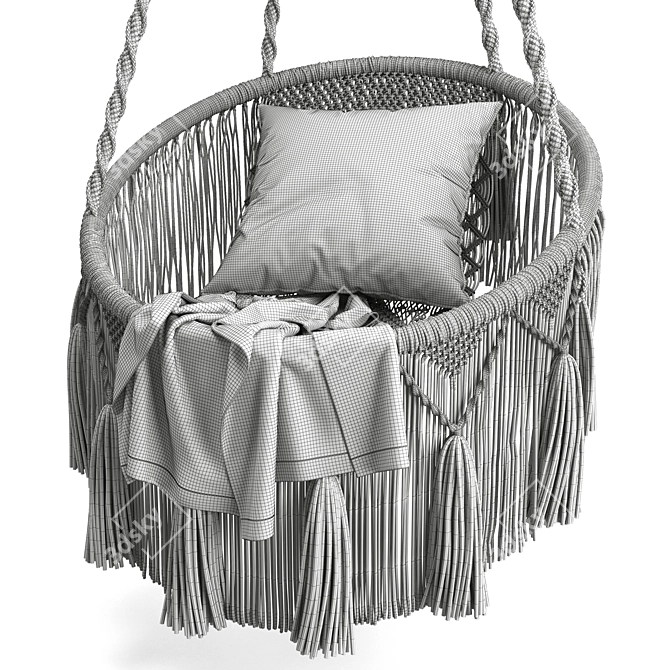 Luxury Swing Chair: Imperial Elegance 3D model image 7