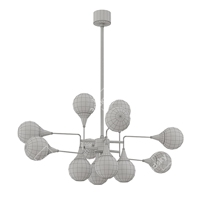  Italian Starburst Chandelier 3D model image 2