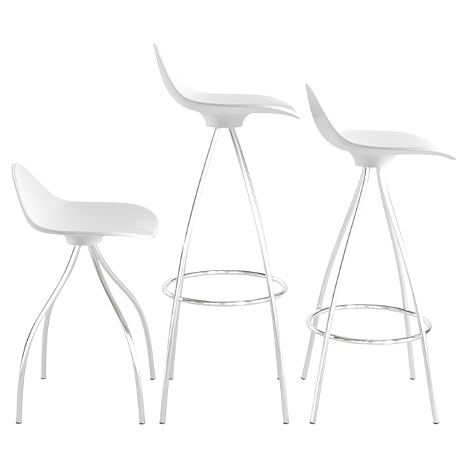 Onda Stool: Modern, Versatile, and Vibrant Furniture 3D model image 3