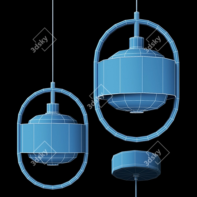 Mossen: Stylish Design Lamp 3D model image 2