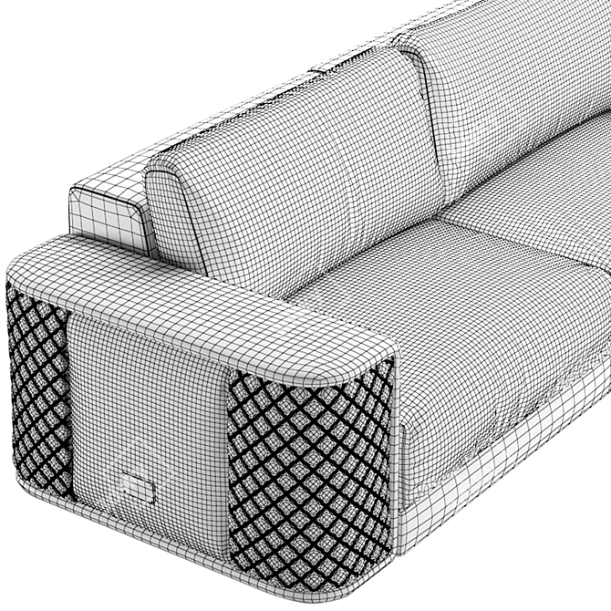 Master Sofa Collection: Fabric & Leather 3D model image 6