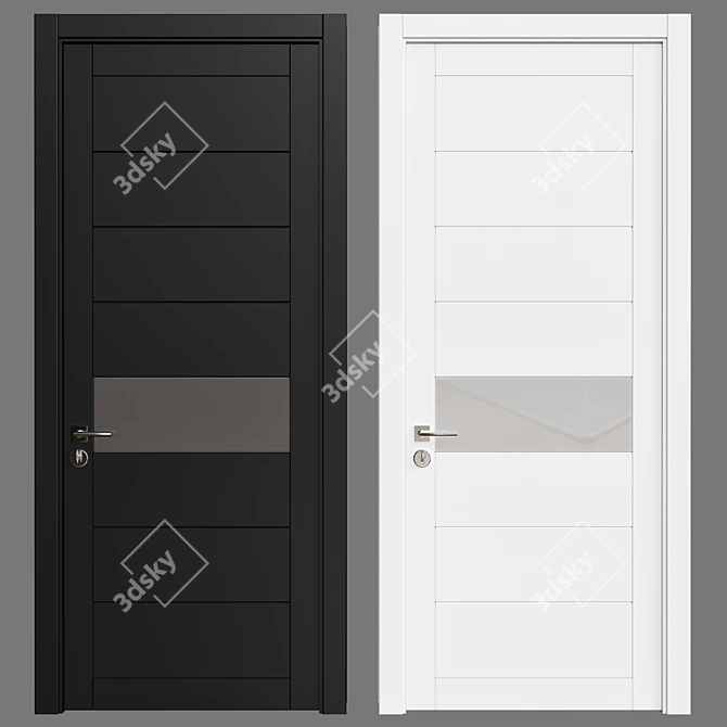 Classic Interior Door: Elegant Design 3D model image 3