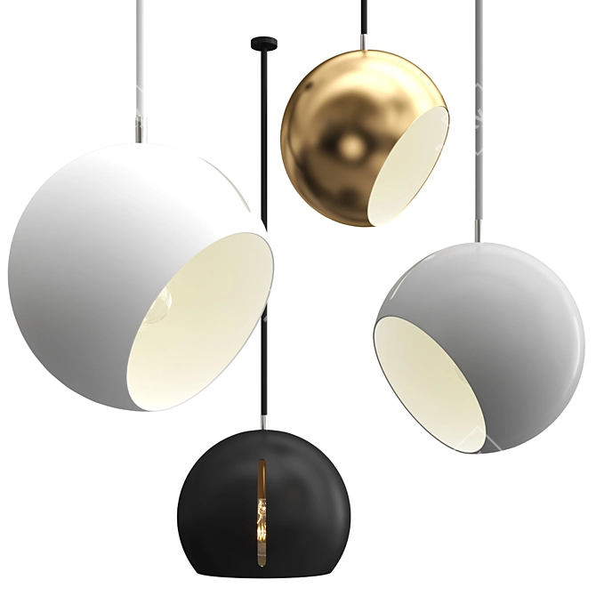 Minimalist Illumination: SKANDI GAP Pendant Light 3D model image 4