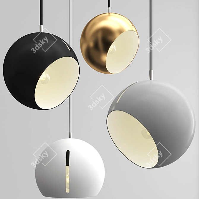 Minimalist Illumination: SKANDI GAP Pendant Light 3D model image 6