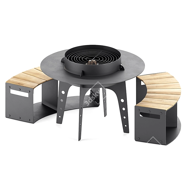 Firestone BBQ Pit 3D model image 1