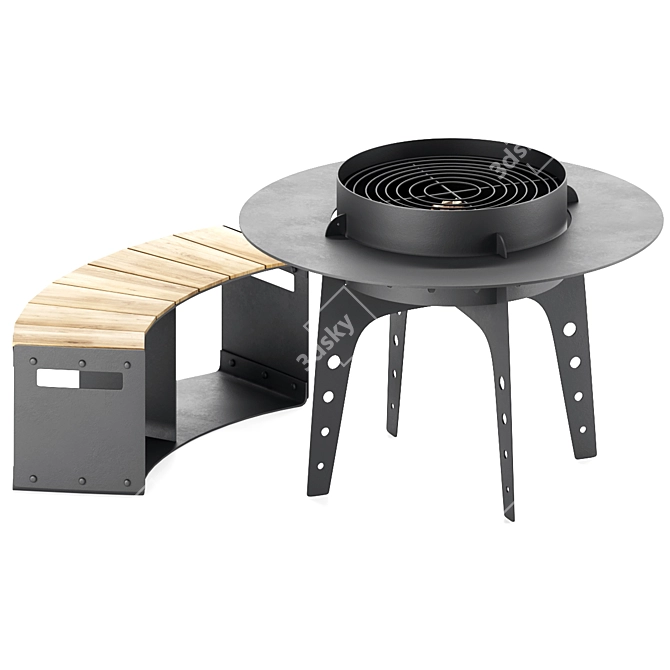 Firestone BBQ Pit 3D model image 9