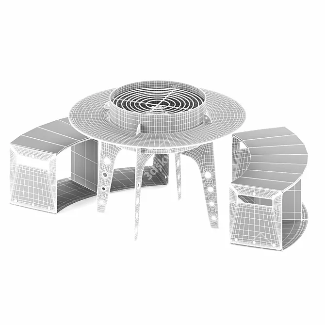 Firestone BBQ Pit 3D model image 10