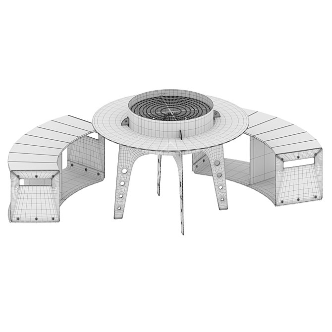 Firestone BBQ Pit 3D model image 11