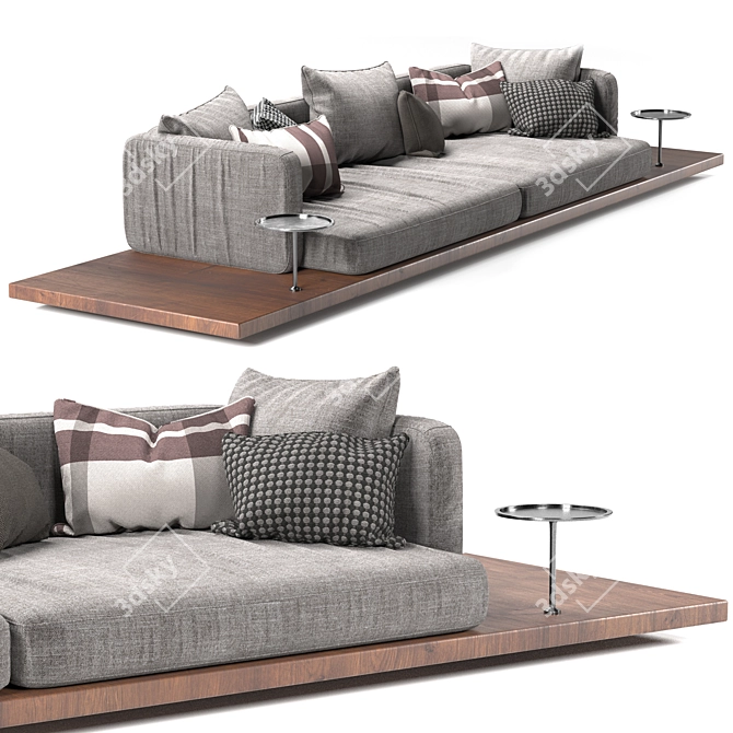 Modular Dock Sofa: Stylish and Versatile 3D model image 1