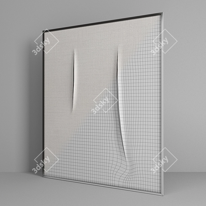 Spatial Concept by Lucio Fontana 3D model image 3