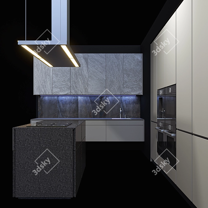 Greystone Beeck Kuchen: Sleek Kitchen Design 3D model image 2