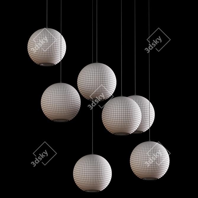 Affordable Hanging Lamps for Stylish Ambience 3D model image 3