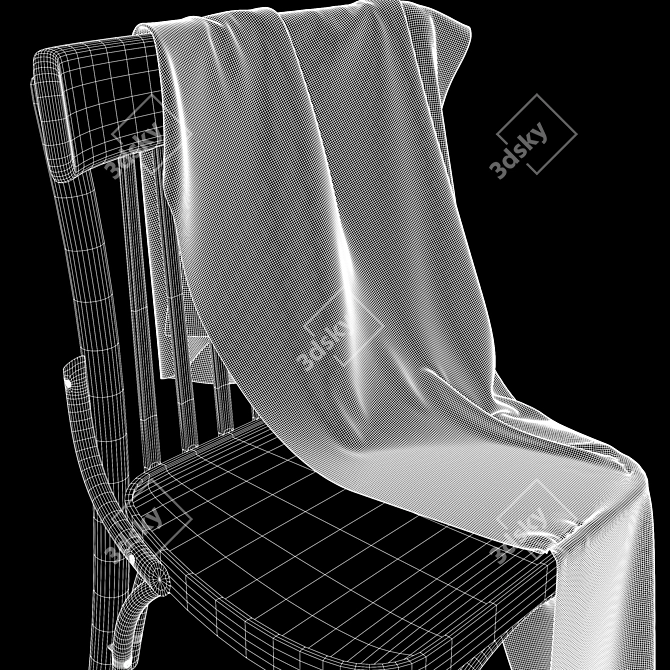 Vintage 2015 Chair 3D model image 5