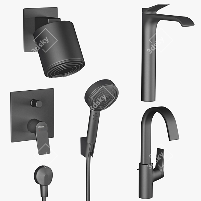 Hansgrohe Vivenis Pulsify Set 3D model image 4