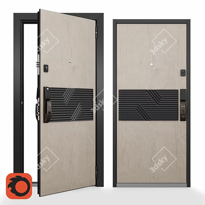 OM Torex Cyber Smart Door 3D model image 1