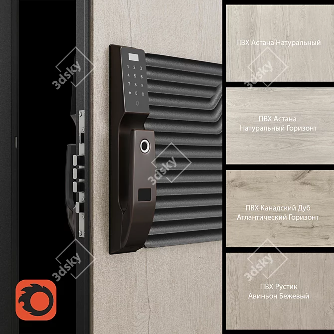 OM Torex Cyber Smart Door 3D model image 2