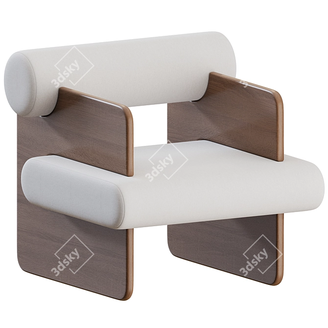 Luxury Paradise Chair: Stylish Comfort 3D model image 1