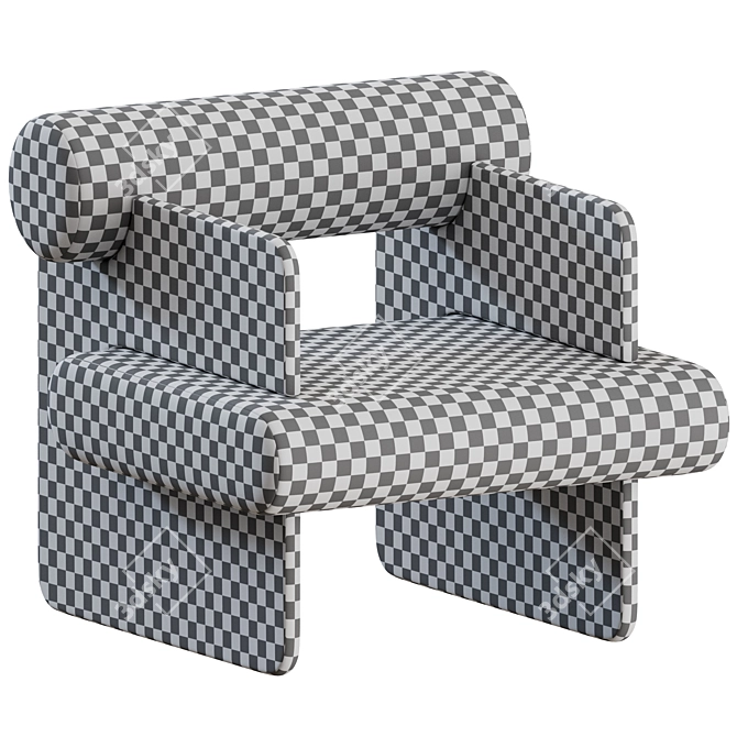 Luxury Paradise Chair: Stylish Comfort 3D model image 3