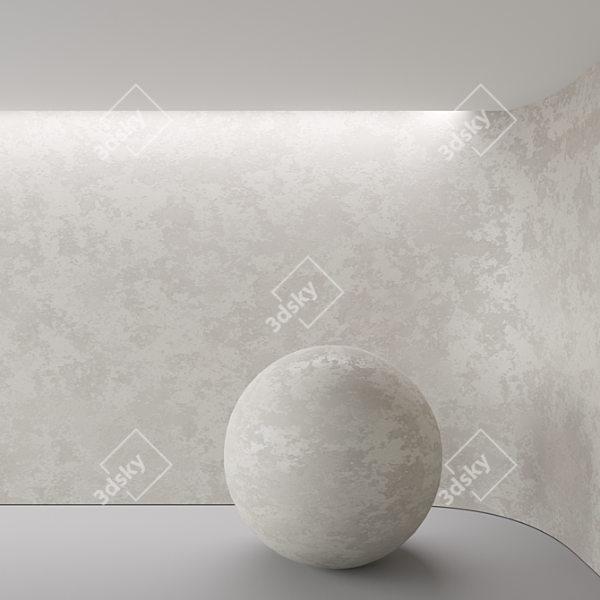 Decorative Concrete Plaster, Seamless Textures 3D model image 3