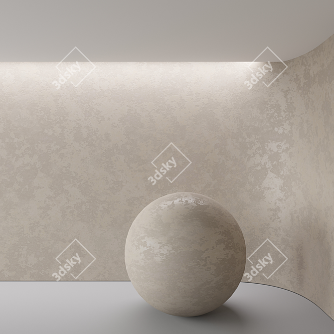 Decorative Concrete Plaster, Seamless Textures 3D model image 8