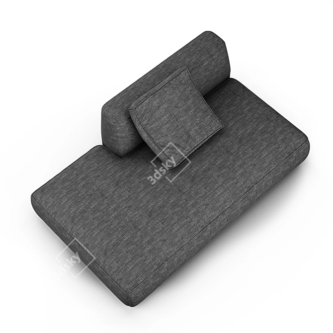 Stone Essence Sofa: Luxurious Comfort 3D model image 2
