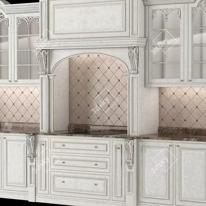 Elegant Kitchen Charm 3D model image 7