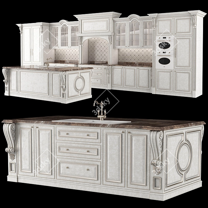 Elegant Kitchen Charm 3D model image 8