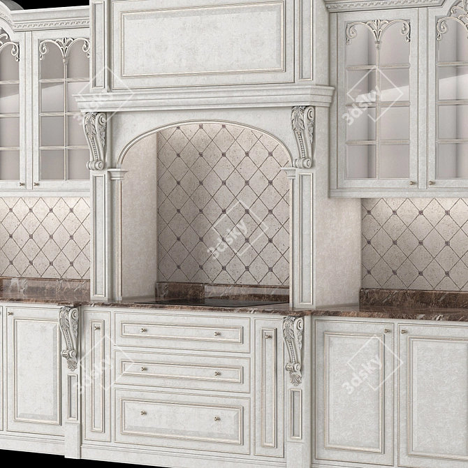 Elegant Kitchen Charm 3D model image 14
