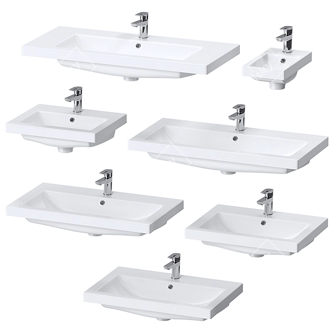 Cersanit COMO Washbasins for Every Space 3D model image 2