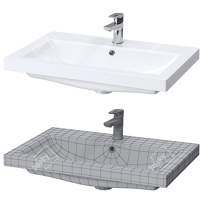 Cersanit COMO Washbasins for Every Space 3D model image 3