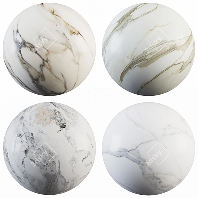 Marble Collection: Elegant and Versatile 3D model image 1